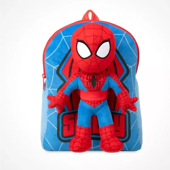 Spider-Man Backpack and Plush Set NEW - Picture 1 of 5